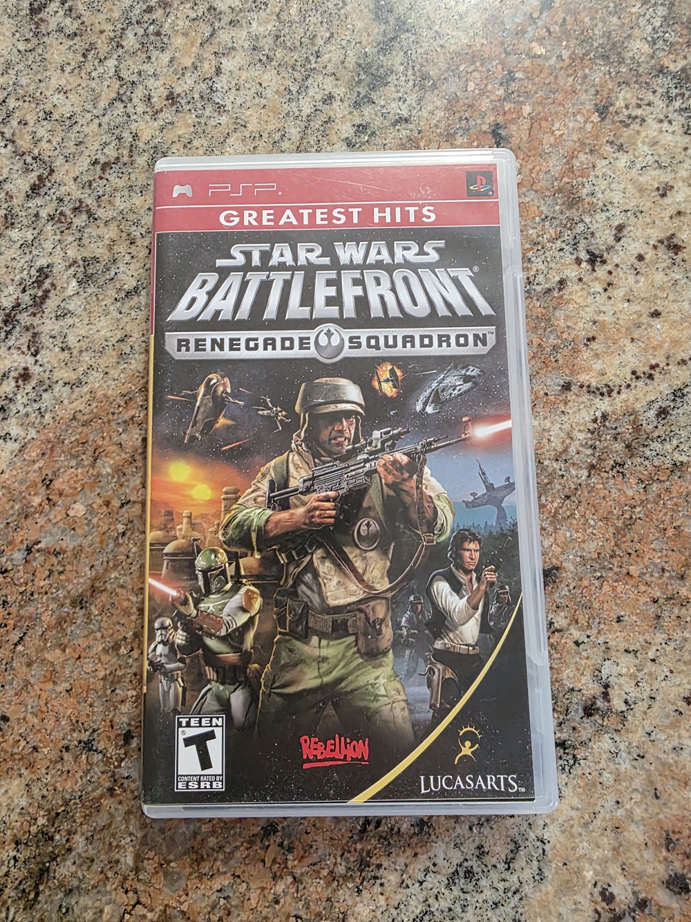Sony Playstation PSP Star Wars Battlefront Renegade Squadron Video Game